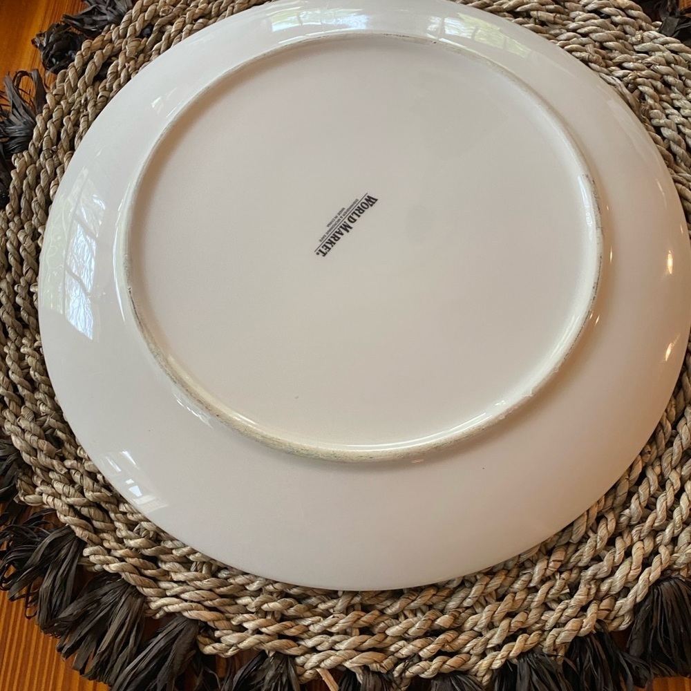 WORLD MARKET Porcelain FLOWER BLOOMS DINNER PLATE - Picture 6 of 6